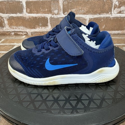 #ad Nike Free RN 2018 TDV Navy Blue Running Sneakers Shoes Boys Toddler Size 11C $19.99