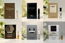 6 Men's Cologne Perfume Fragrance Sample Size Spray Set New in card Total 6 vial