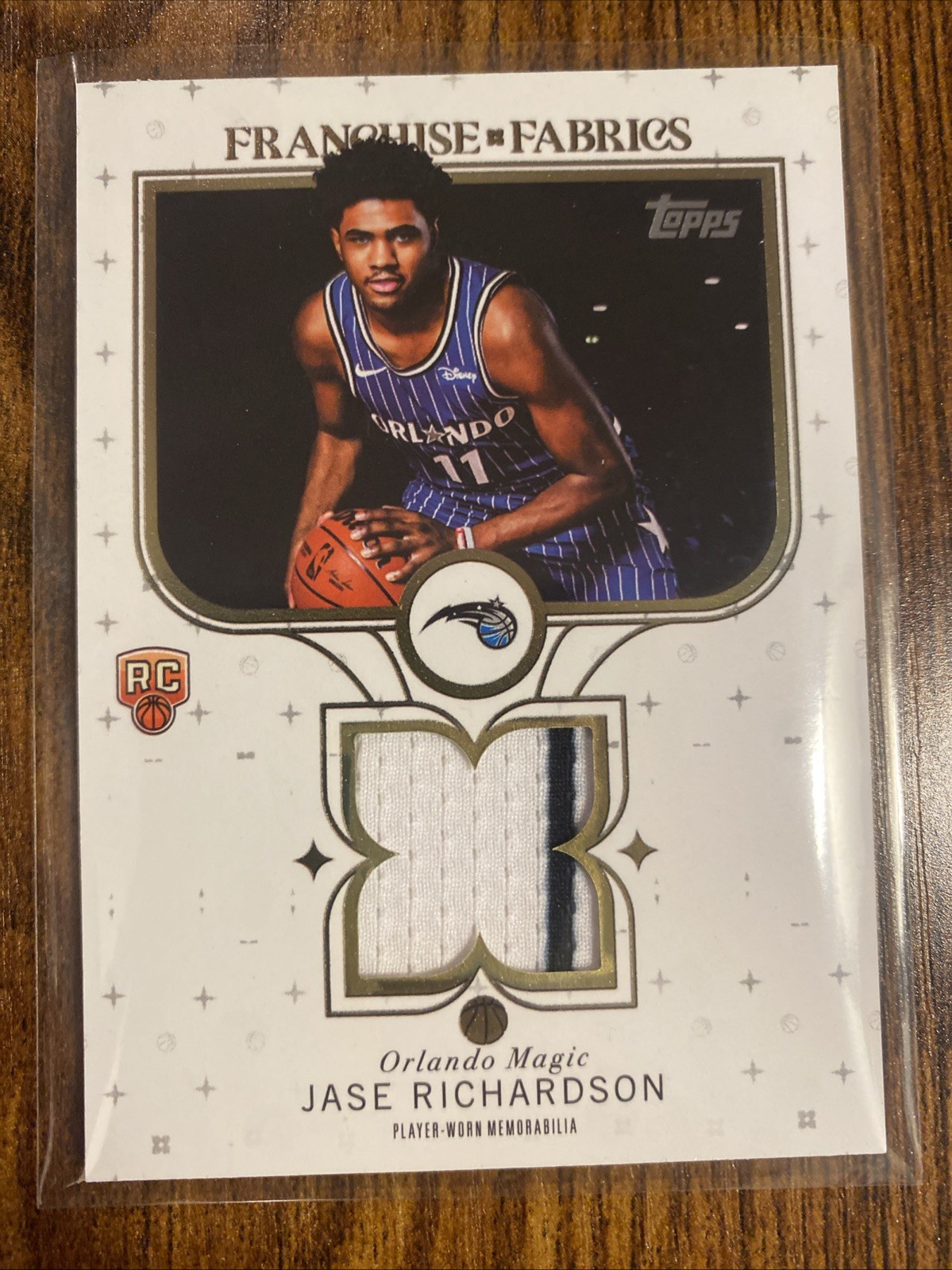2025-26 Topps Flagship Jase Richardson Franchise Fabrics Relic RC Rookie SP