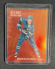 25-26 UD Allure Hockey Color Flow Red-Orange Macklin Celebrini #CF-28