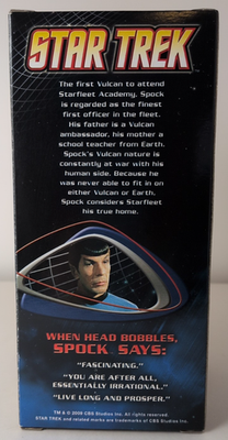 Spock Star Trek Wacky Wobbler Talking Bobblehead by Funko 2009 for