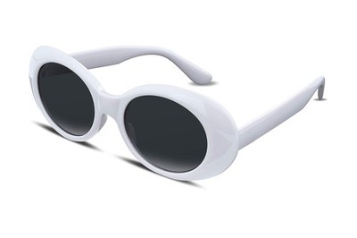 ''Gafas De Sol Ovaladas Blancas Retro Para Mujer Hombre, Estilo Clueless''