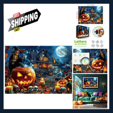 Halloween 1000 Piece Jigsaw Puzzle for Adults Haunted House Spooky Night