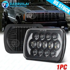 7x6 Led Headlight Highlow Drl Turn Signal Lamp For Jeep Wrangler Yj 1987-1995