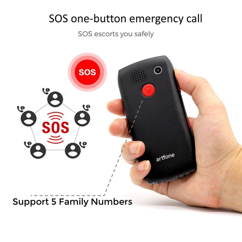 Artfone Elderly Mobile Phone with Double Cassette Large Buttons Phone - Picture 8 of 15