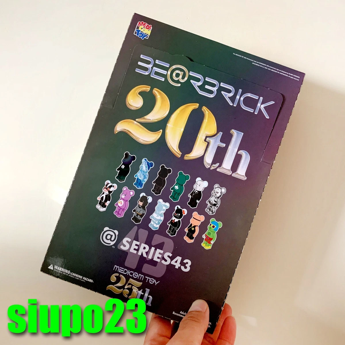 Medicom 100% Bearbrick ~ Series 43 Be@rbrick S43 Mini Box of 24pcs 