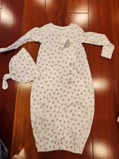 NEW BABY GAP Girls First Favorites Gown 6-9 months NWT 2 Piece Set