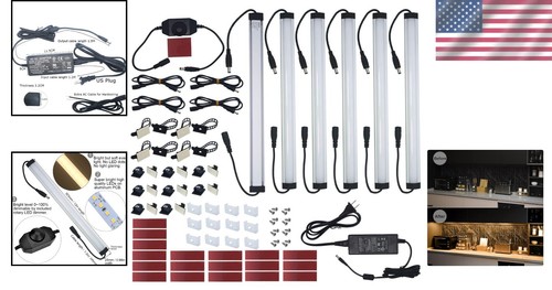 Warm White LED Lighting Kit - 6 x 12" Super Bright Under Cabinet Strips Included - Picture 2 of 11