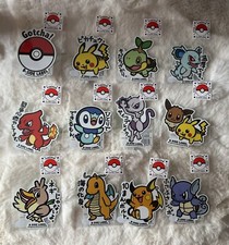 Random 4 Pok mon B-SIDE LABEL Stickers, Pok mon Center JAPAN, Nintendo, New