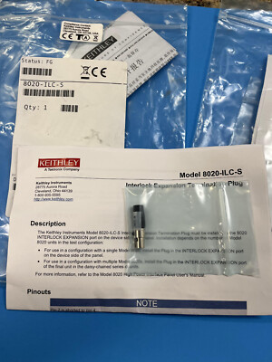 04     Keithley 8020-ILC-S  Interlock Expansion Termination Plug