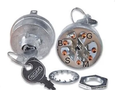 7804 Ignition Switch 6 Terminals 2 Keys Compatible With Scag 48798/Toro ...