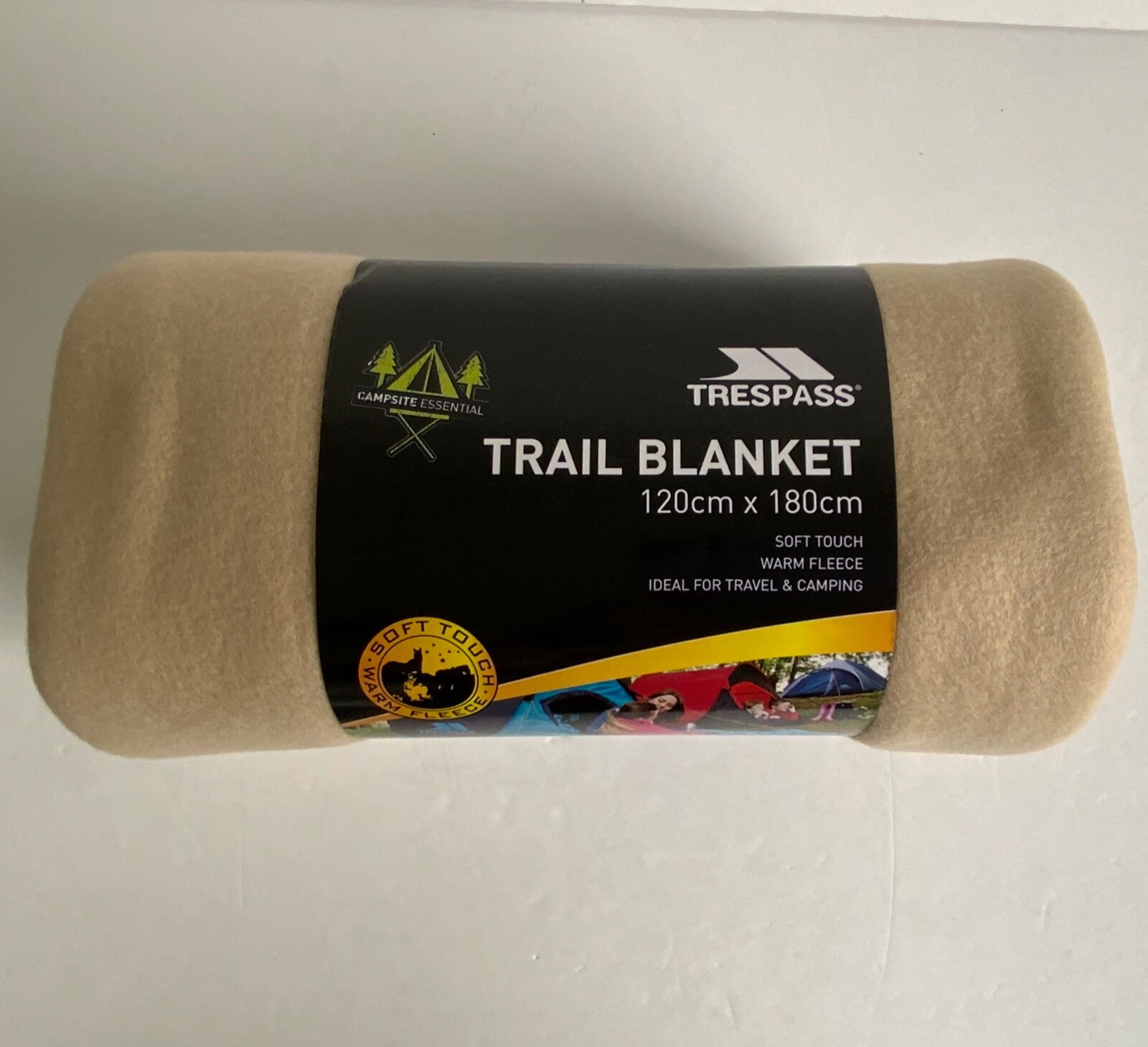 Trespass Trail Blanket Snuggles Soft Touch Warm Fleece Purple Camping