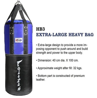 Sac De Boxe Fairtex HB3 Extra Large Heavy Bag Punching Bag For