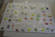 WALLEYE LURE LOT DOUBLE HOOK SPINNERS LOT NEW OLD STOCK SHEELS CUSTOM