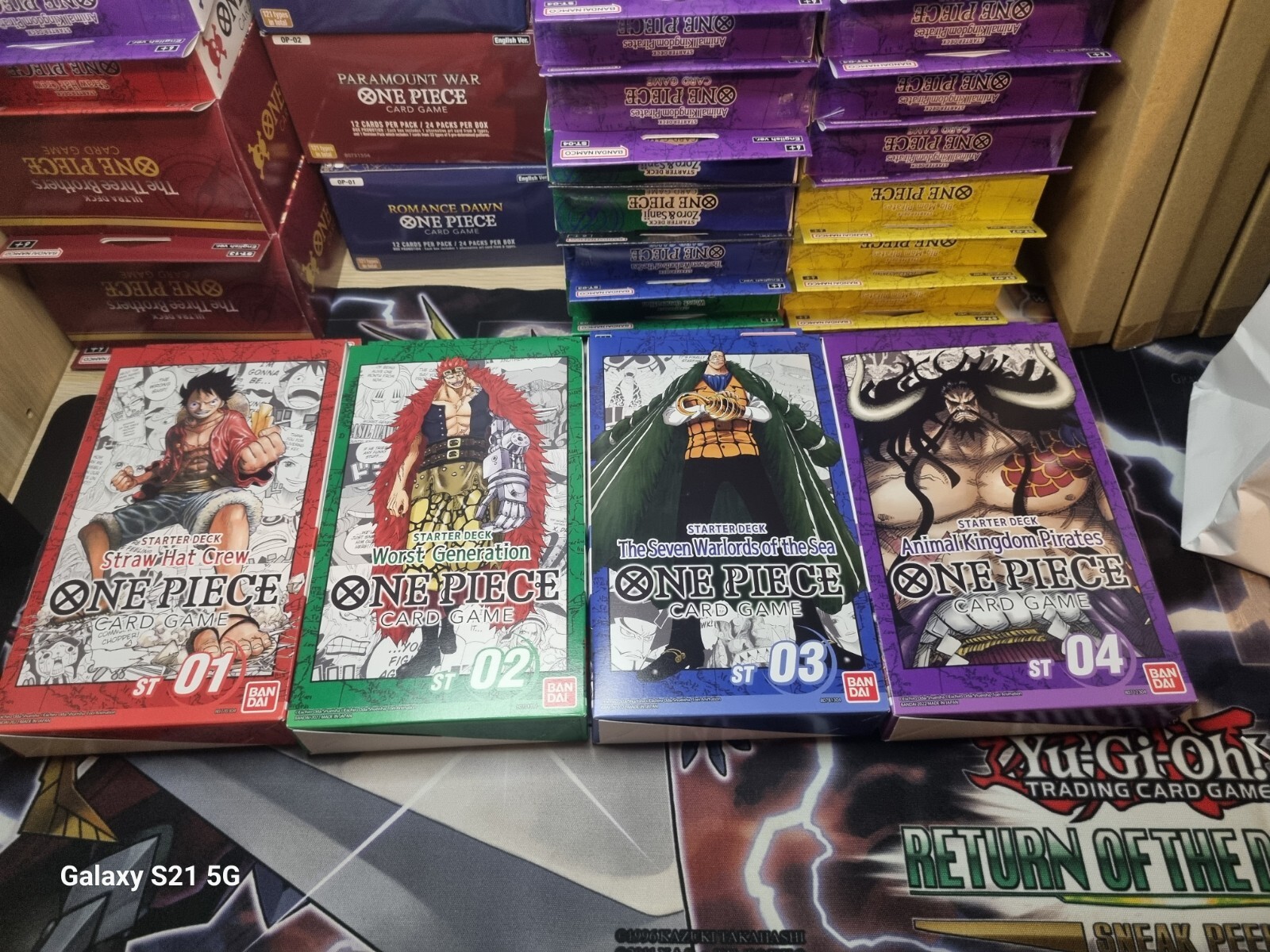 Juego de cartas de una pieza TCG: Starter Deck ST-01, ST-02, ST-03, ST-04 lote todo sellado