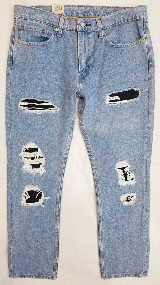 Levis 511 Destructed Slim Fit Stretch Mens Jeans 34x34 W34 L34