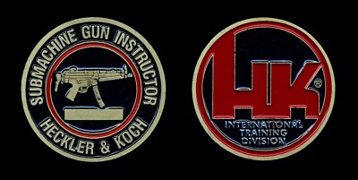 Heckler & Koch HK SMG Instructor Challenge Coin 