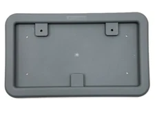 Full Size Gray Plastic License Plate Frame for Truck Cargo Trailer RV