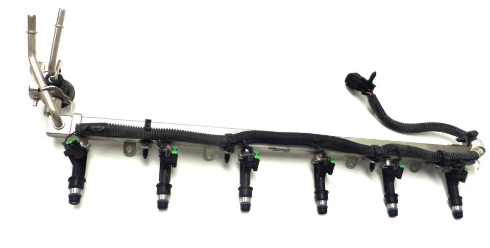 Inyectores de riel de combustible Harnes 2002-09 Rainer Trailblazer Envoy Ascender Saab 9-7x Foto 4 de 4