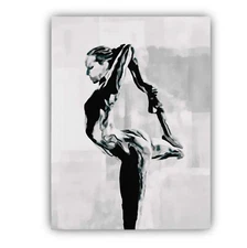 Dancer II Framed Canvas Stretched Ready to Hang 50x40 Home decor Gift.