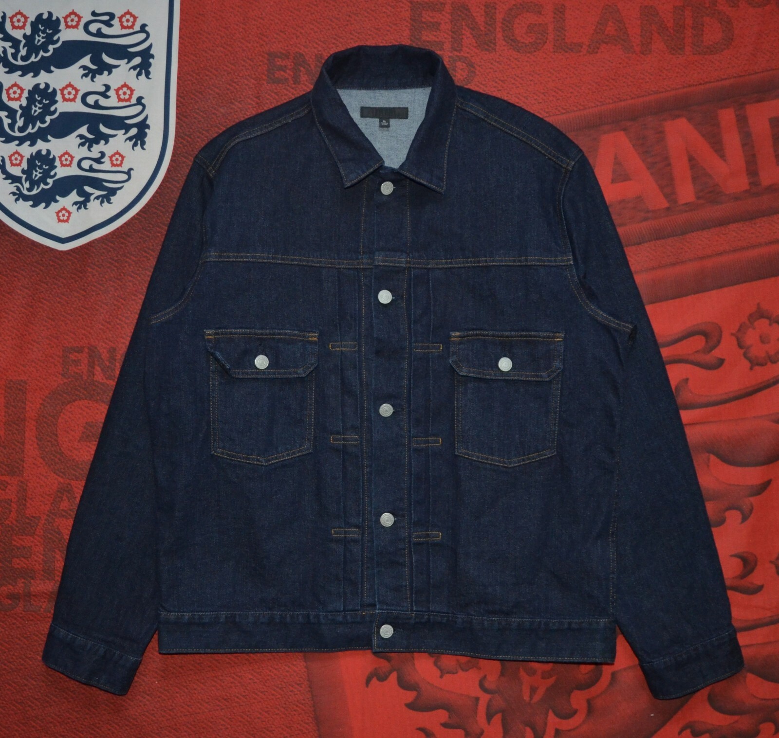 Uniqlo Jeans Mens Denim Jacket Size XL 
