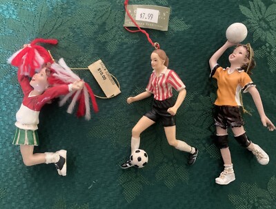 Sports Figurines Ornaments Soccer Volleyball Cheerleader
