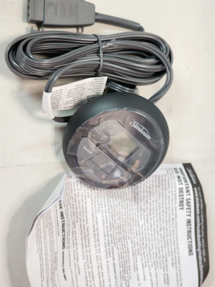 Controlador de manta digital Sunbeam Z85 10 ajustes de calor estilo apagado automático Foto 2 de 4