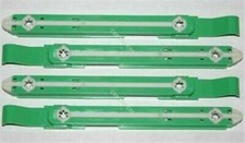 Set of Four Dell Computer Mounting Rails Green White 21TUG 87VYR for Hard Drive