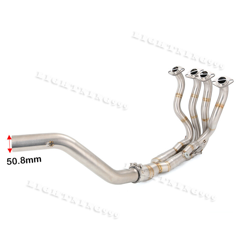 For Kawasaki Ninja ZX6R ZX636 2009-2024 Header Pipe Exhaust Mid