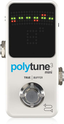 POLYTUNE 3 MINI Tiny Polyphonic Tuner with Multiple Tuning Modes and Built-In BO
