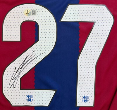 FC Barcelona Lamine Yamal Signed Rookie Soccer Jersey BAS Beckett
