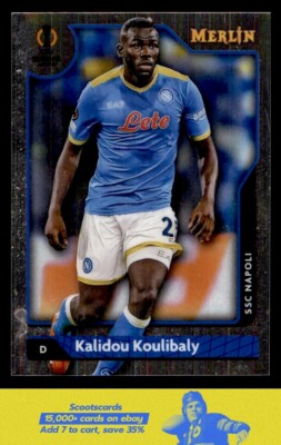 2021-22 Merlin Chrome UEFA Champions League Kalidou Koulibaly card #73 Napoli