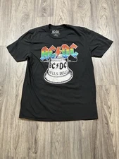 AC/DC Hells Bells Bell Logo Retro Men's T-Shirt Sized Large NWOT