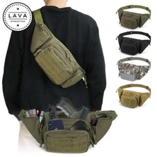 US Concealed Carry Fanny Pack Holster Tactical Pistol Waist Pack Bag Gun Holster