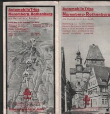Automobile Trips from Nuremberg to Rothenburg 1930s brochure