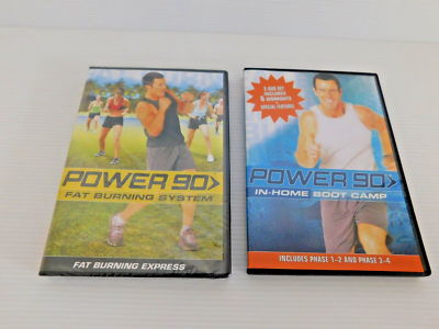 Tony Horton Power 90 In-Home Boot Camp Phase 1,2,3,4 Fat Burning System  DVD