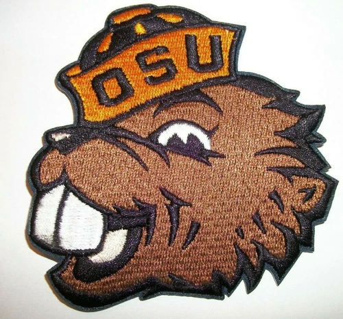 Oregon State Beavers~Embroidered PATCH~3 3/8" X 3 1/2"~Iron or Sew On~NCAA