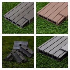 22 Sqm of Wooden Composite Decking Inc Boards, Edging & Fixing Packs