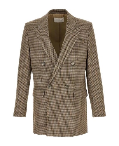 38 Mens 2 Button Modern Fit Plaid Suit in Tan