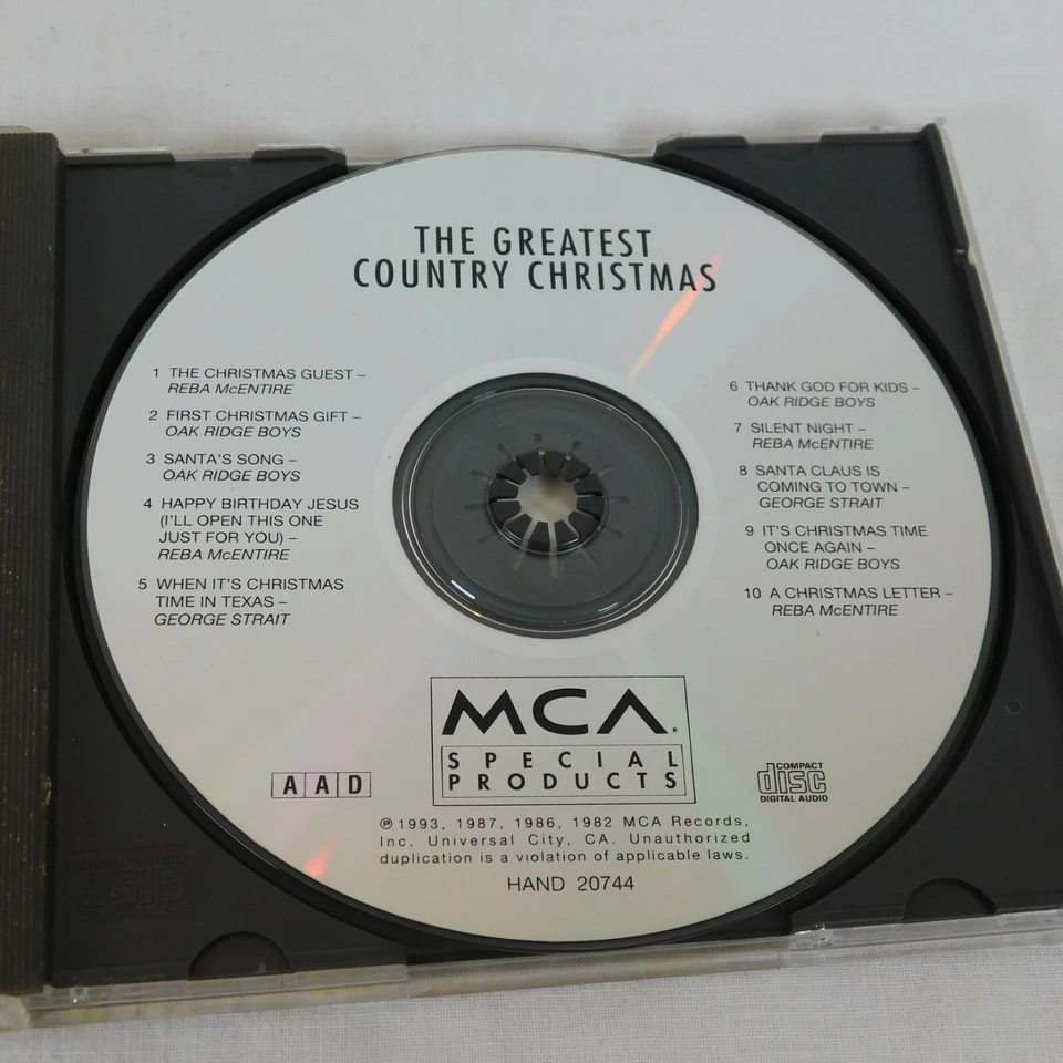 Greatest Country Christmas Volume 2 CD 1993 Carols Compilation Reba McEntire Foto 3 de 4