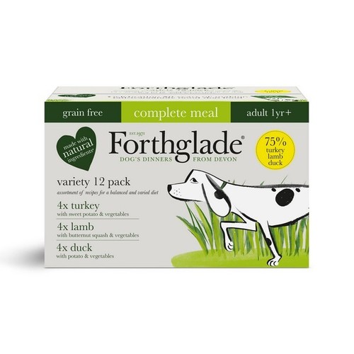 Forthglade Complete Natural Wet Dog Food Grain Free Variety Pack (12
