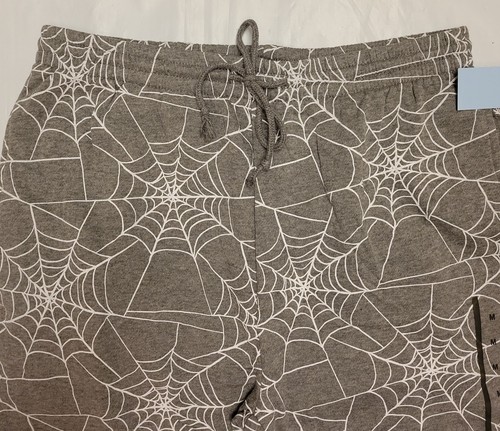 Woman’s Medium M Gray Spiderweb Halloween Sweatshirt & Sweatpants - Picture 9 of 12