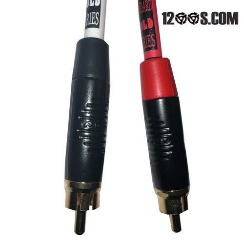 4.6 FT TECHNICS 1200 1210 GOLD TIP SHIELDED RCAS STOCK RCA PCB BOARD & GND WIRE - Picture 2 of 6