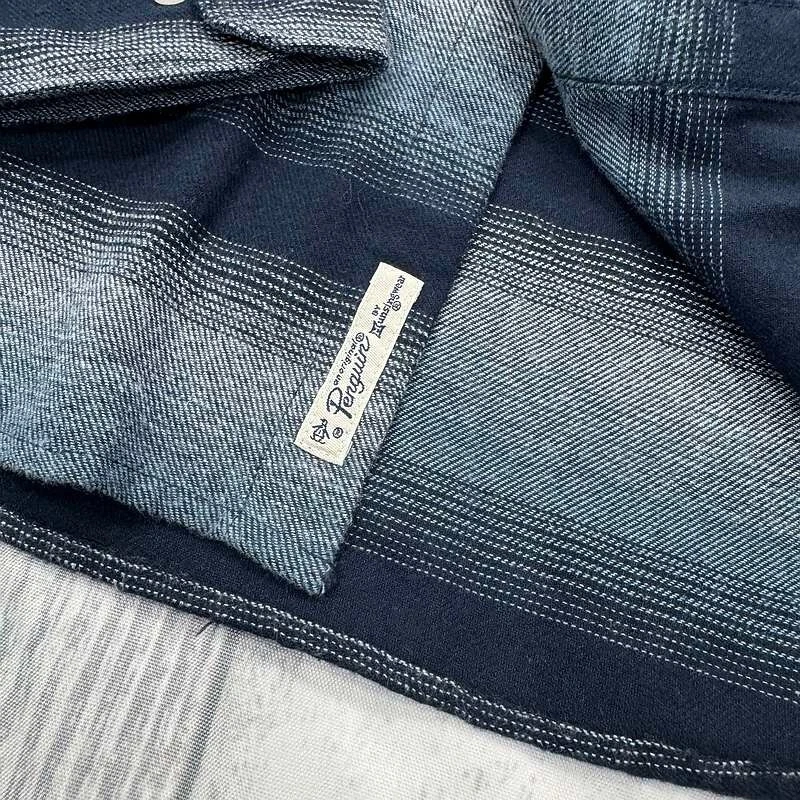 NUEVO CON ETIQUETAS Original Penguin Camisa Abotonada XL Azul Rayas Spring Lake Para Hombres $89 Foto 3 de 4