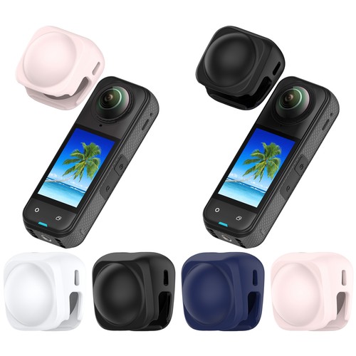 Silicone Lens Protective Cover Guard Case for Insta360 X4 X5 Camera Accessories - Picture 2 of 28