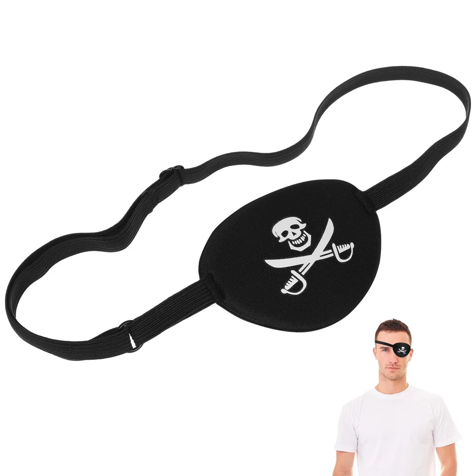 Pirate Skull Eye Patch for Kids - Lazy Eye Mask for Children Black - Image 4 of 4