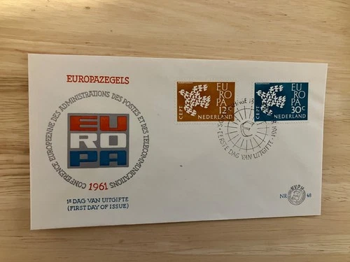Netherlands 1961 FDC -- Europa CEPT  -- 100% charity