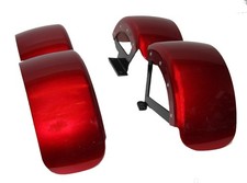 Red Mudguard Set (4) for a Single Seat Golf Buggy