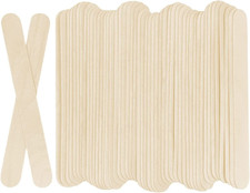 100Pcs Jumbo Wooden Craft Sticks Popsicle Stick   Long X /  Wide Treat Ice Pop fo