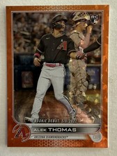 2022 Topps Update Series  Alek Thomas Rookie Debut #US282 Orange Foil /299 (RC)
